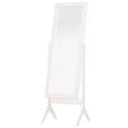 Specchio da Terra Regolabile ¨C Minimal ¨C Bianco 47x46x148 cm