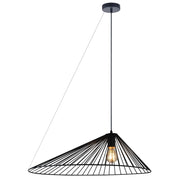 Lampada a sospensione moderna Aurora nera E27 Ø60 Polux