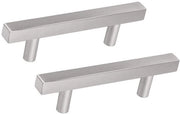 Greppa a T per mobili - Maniglia a T in acciaio inossidabile - Maniglie per mobili - Maniglie per armadi - Maniglie per cucina - Maniglie a mano - Design semplice 160 mm
