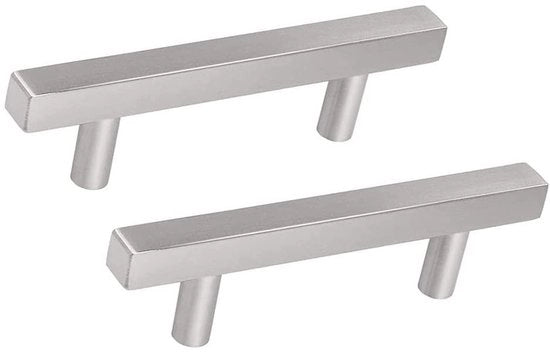 Greppa a T per mobili - Maniglia a T in acciaio inossidabile - Maniglie per mobili - Maniglie per armadi - Maniglie per cucina - Maniglie a mano - Design semplice 160 mm