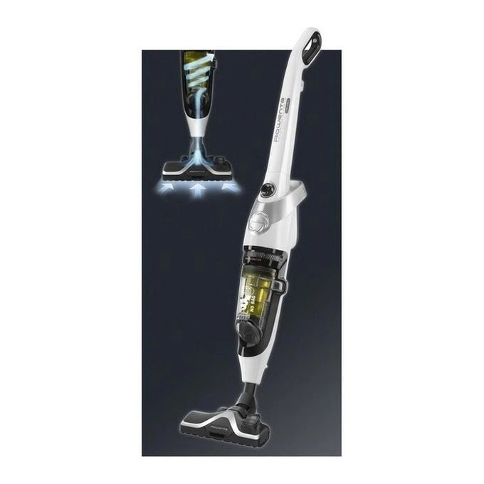 Rowenta RH8147WA Powerline Extreme Aspirapolvere a Bastone Ciclonico Senza Sacco 0,9 L 750 W 77 dB colore Bianco Giallo