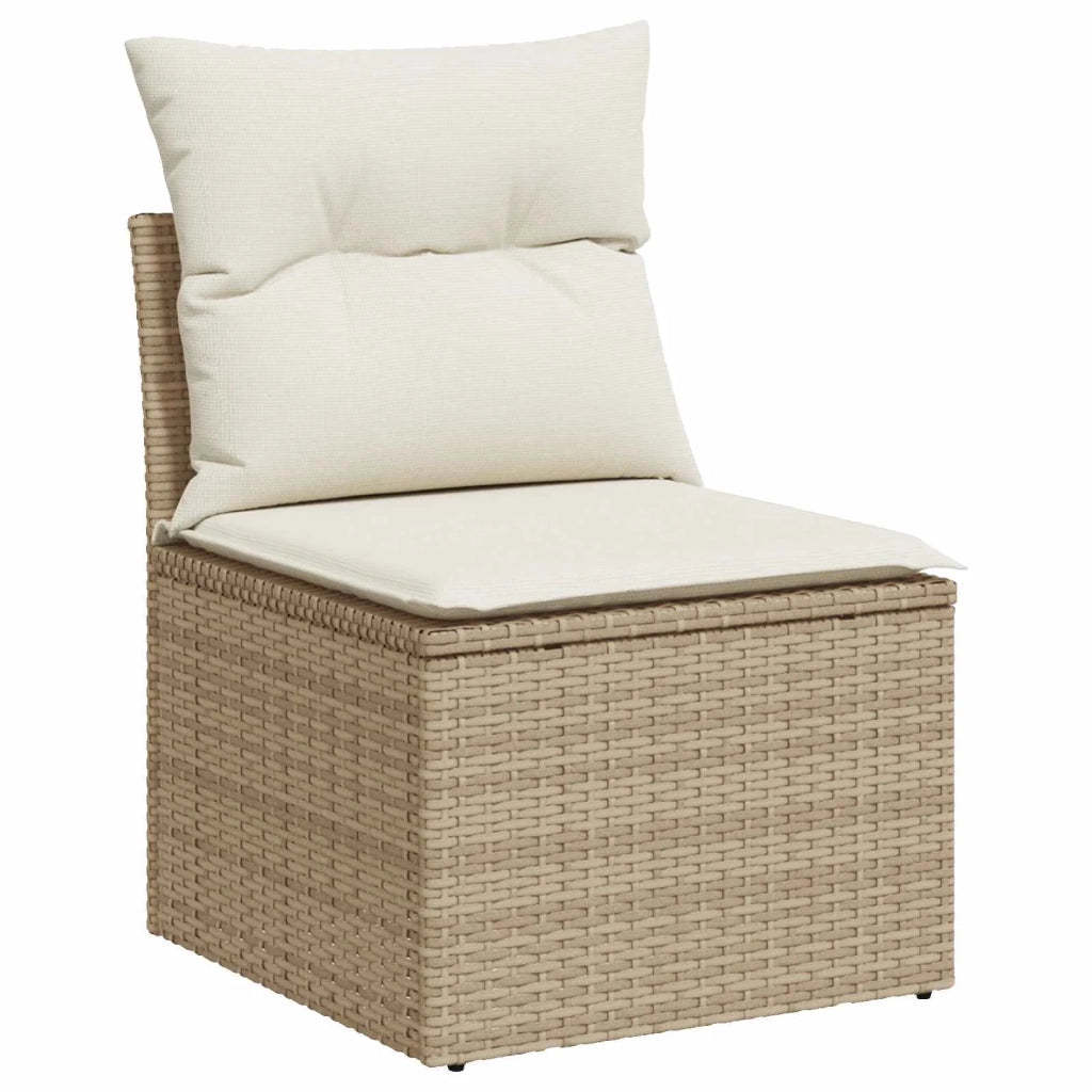 Set di divani 8 pz Beige e Bianco Crema 3448602