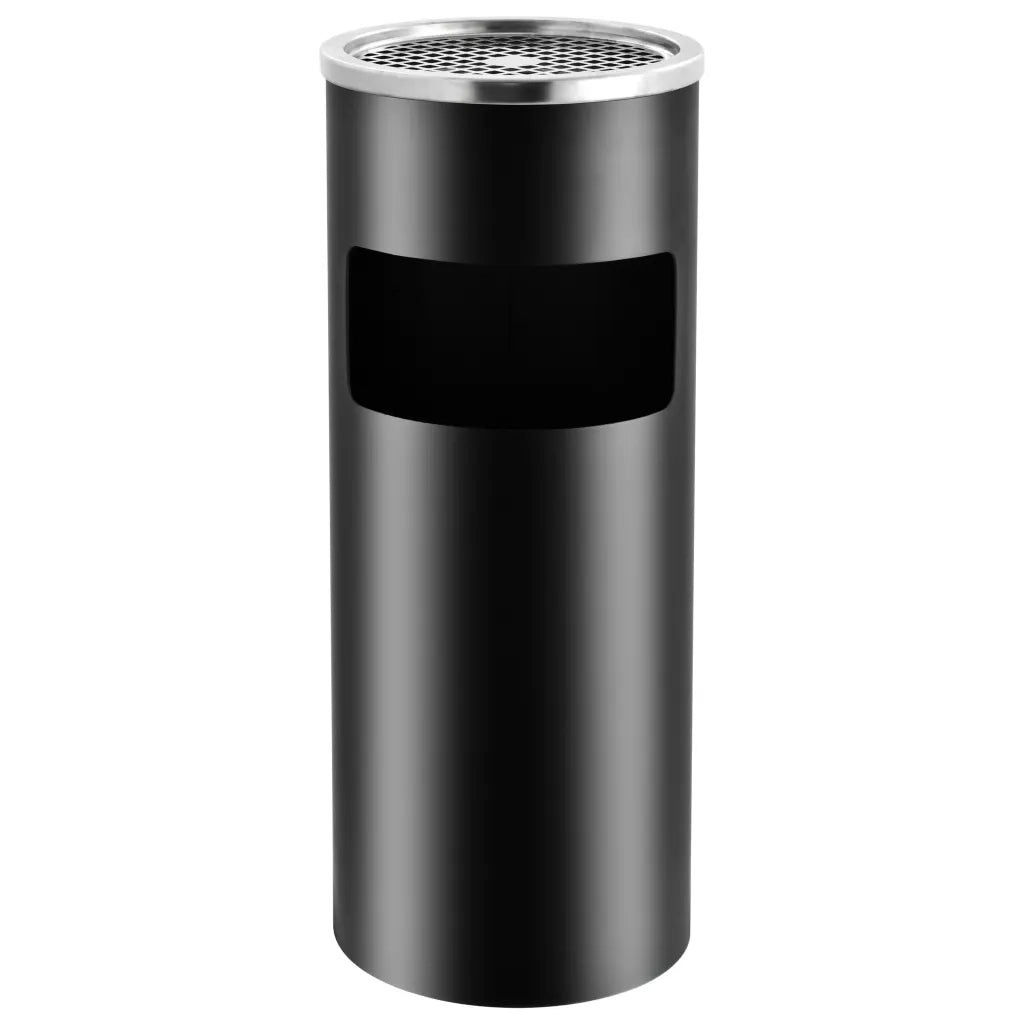 Pattumiera con Posacenere da Albergo 30 L Acciaio Nero cod mxl 44710