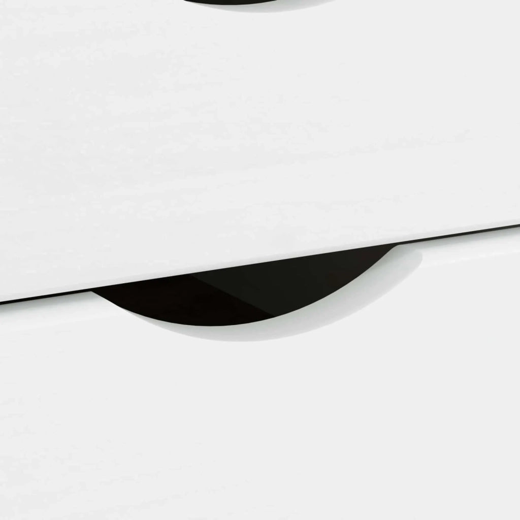 Set Scrivania | Tavolo da Ufficio e mobiletto su ruote MOSS 2 pz Bianco