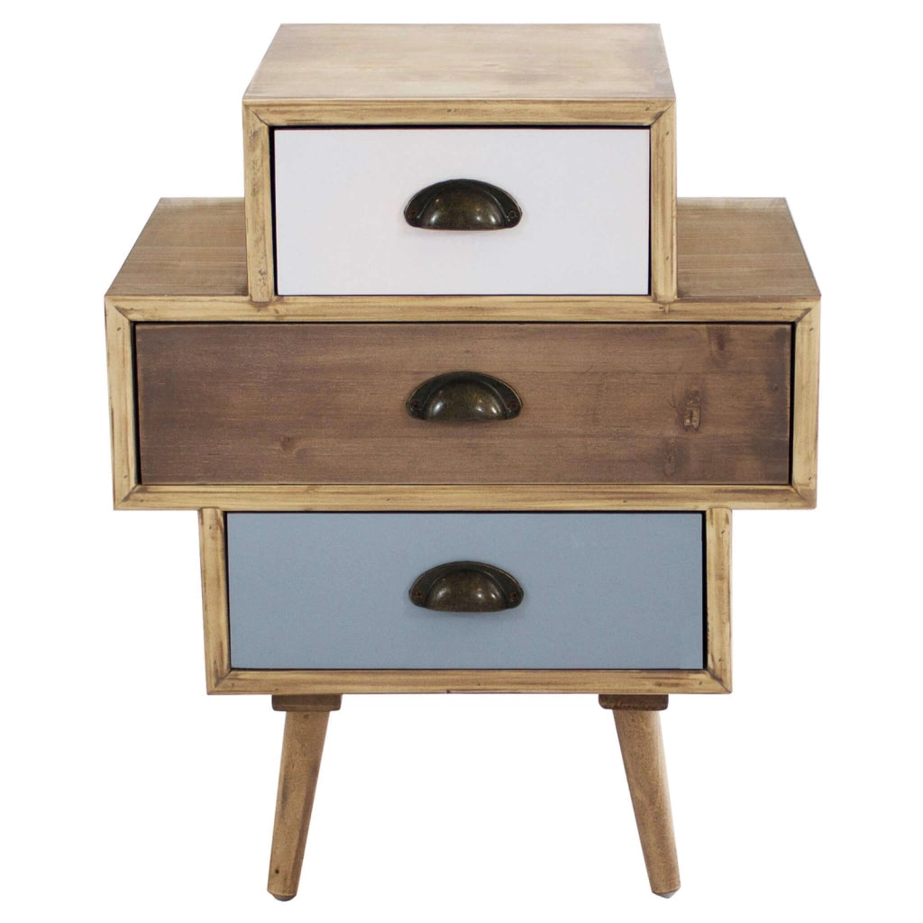 Mobiletto multicolor in Legno MDF cm 50x35x30 - GILBERT