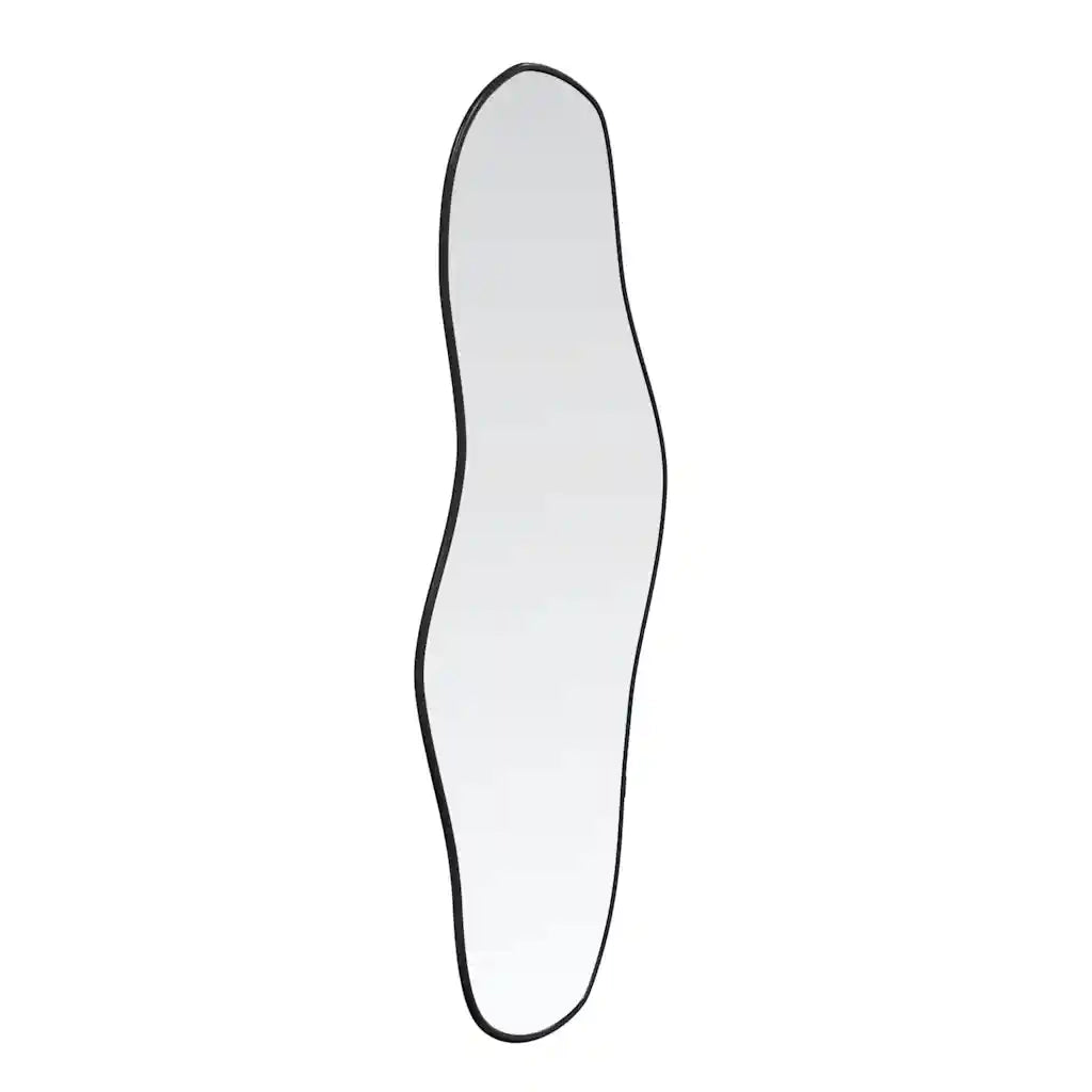 Specchio da Parete Nero 60x25 cm 348264