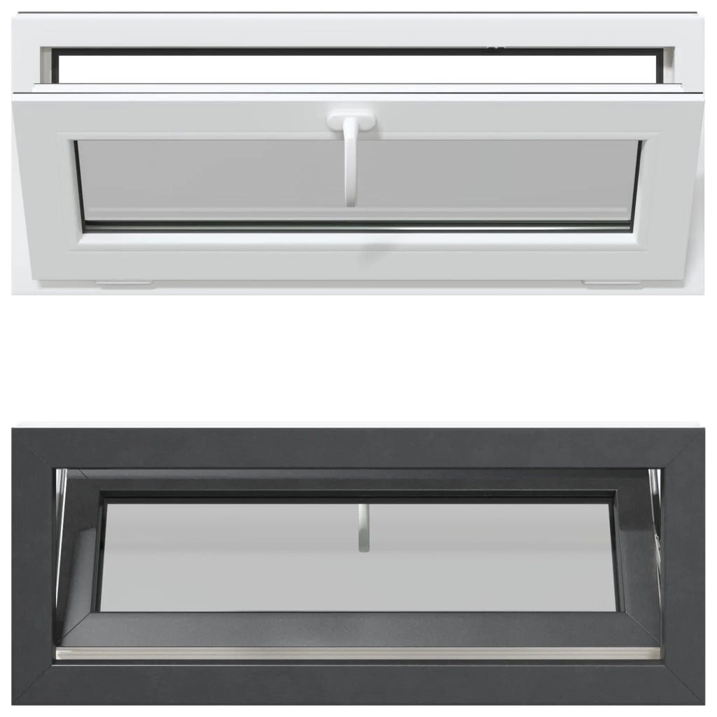 Finestra per Soffitta RISOR 100 x 40 cm PVC e Vetro Antracite CFW8570089