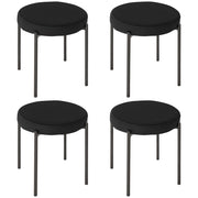 Sedia da pranzo ¨C Xylo ¨C 41,5x41,5x46 cm, nero, design moderno per cucina e sala