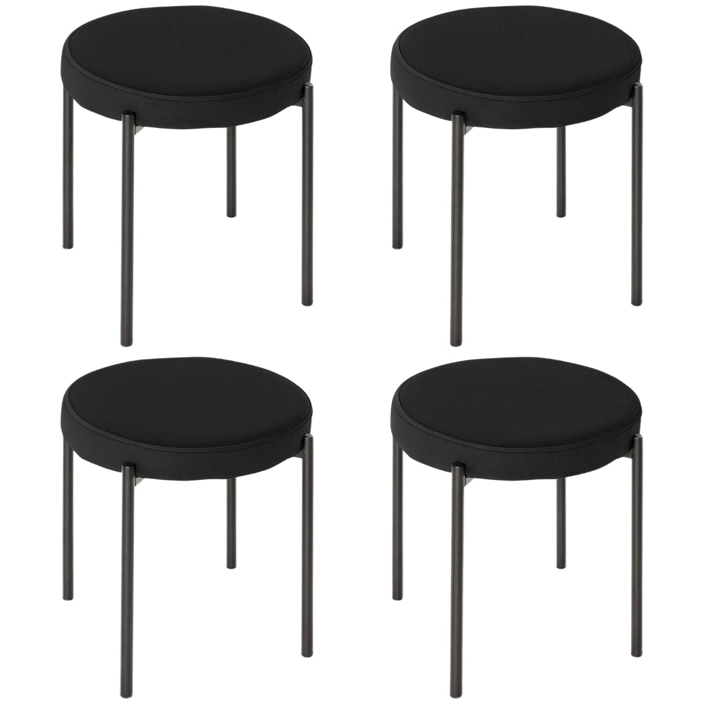 Sedia da pranzo ¨C Xylo ¨C 41,5x41,5x46 cm, nero, design moderno per cucina e sala