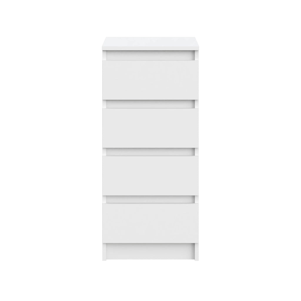 Commode SOLA - Bianco - 4 Cassetti - Larghezza 40 cm, Altezza 90 cm, Profondit? 43 cm