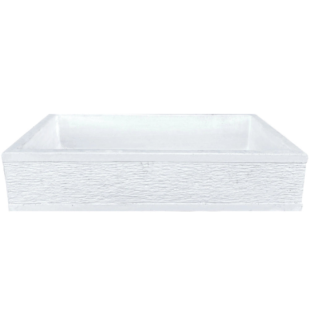 Pilozza serie grecale cemento calcestruzzo zigrinata l.70 x p.35 x h.16 cm