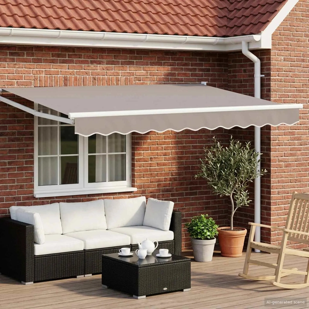 Tenda retrattile manuale con LED 3 x 2,5 m 3419261