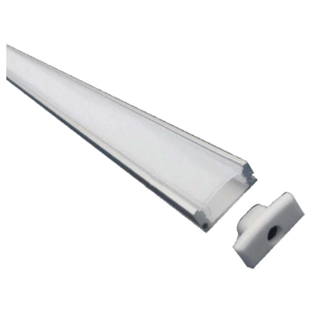 PROFILO INCASSO ALLUMINIO COVER PC OPALE 2 MT