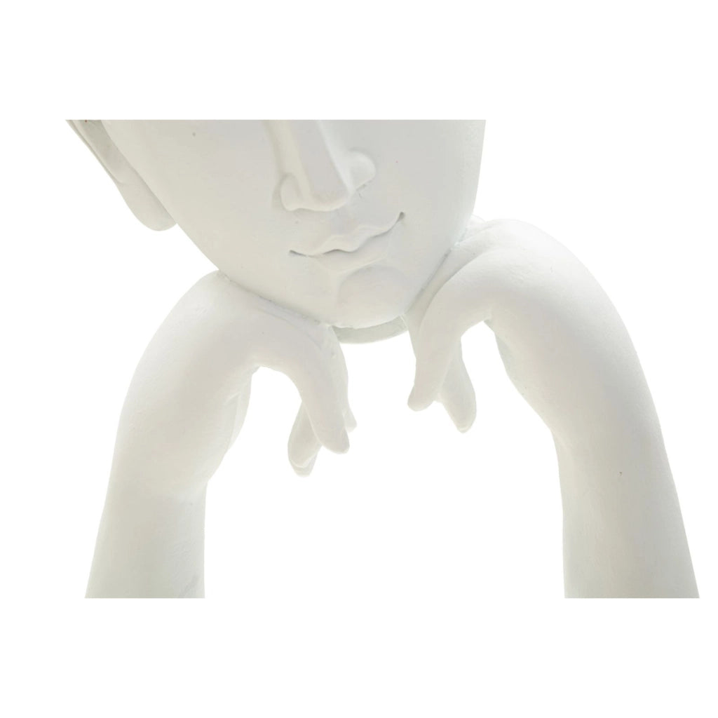 Scultura VKH372, Bianco, Poliresina, 21,5x13x36 cm