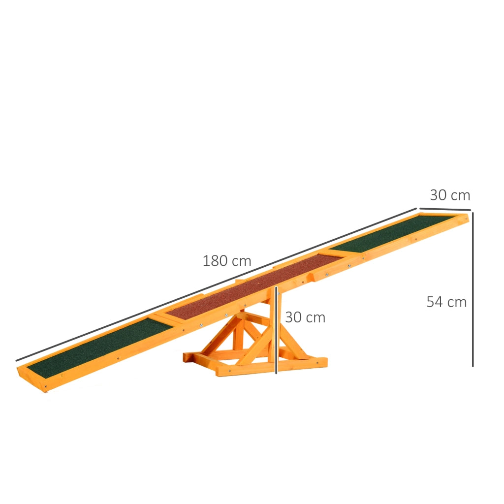 Bascula per Cani Agility ¨C Xylo ¨C Legno Pre-Oliato Feltro Bitumato Antiscivolo