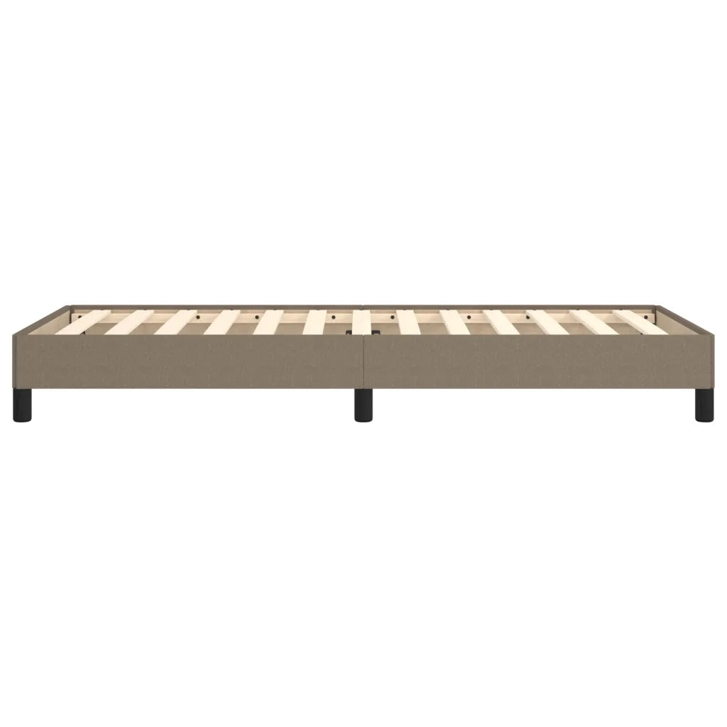 Letto singolo | Letto per adulti | Giroletto senza Materasso Tortora 90x200 cm Tessuto