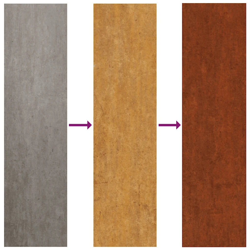 Fioriera 62x30x29 cm Acciaio Corten 821556