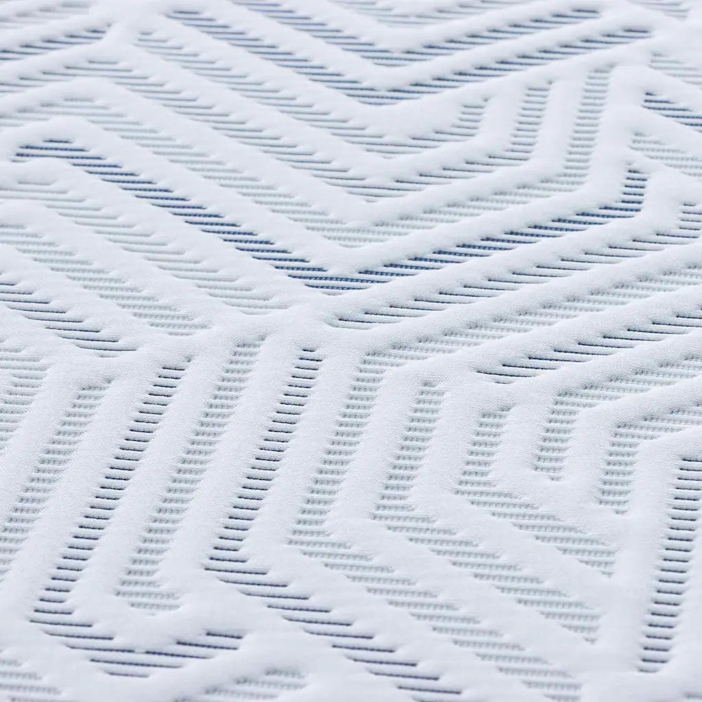 Topper per materasso Bianco 80 x 200 cm Tessuto Jacquard 4106254