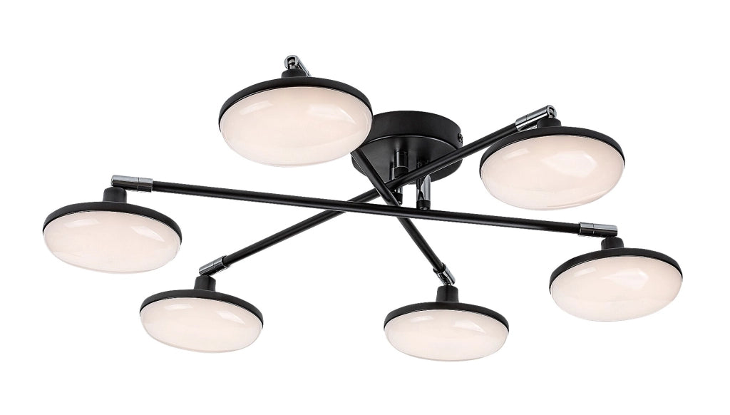 Plafoniera LED regolabile Rabalux Madi 24W nera 3000K