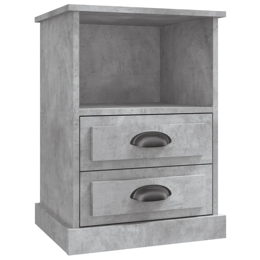 Comodino Grigio Cemento 43x36x60 cm 816336