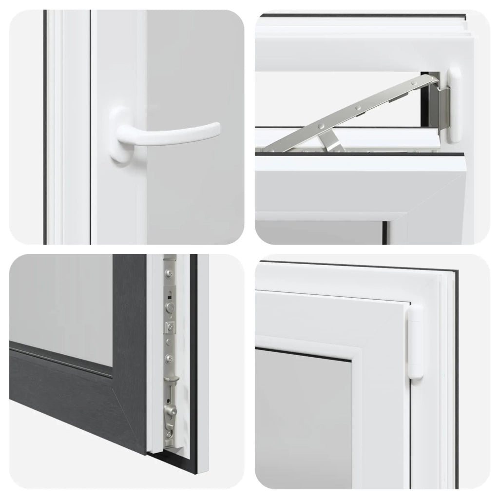 Finestra per Soffitta RISOR 60 x 80 cm PVC e Vetro Antracite