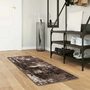 Runner Tappeto MARSA Nero 50 x 200 cm Poliestere e PVC 42023368