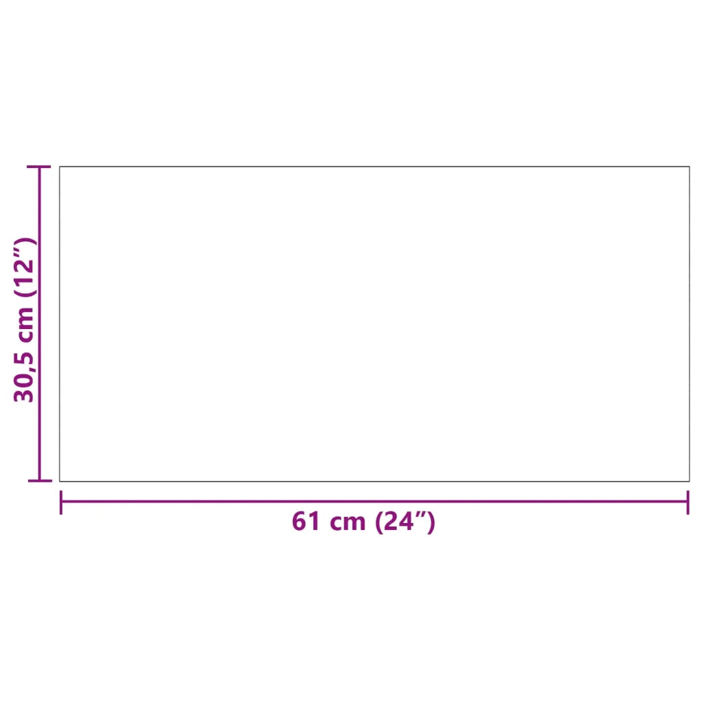 Plance per Pavimenti in PVC Autoadesive 30,5 x 61 cm 28 pz PVC CFW3631181