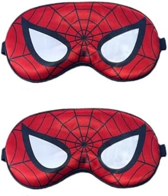 Due pezzi di maschere da sonno per bambini con design a cartone, morbide e idonee per la pelle