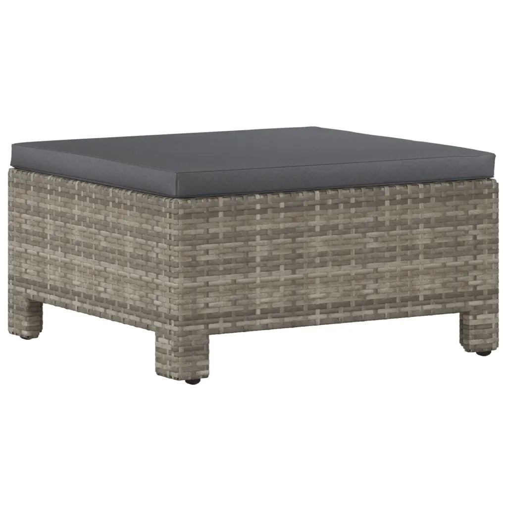 Set Divani da Giardino 8 pz con Cuscini in Polyrattan Grigio 3187285