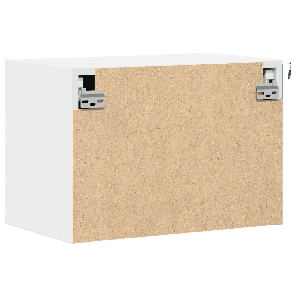 Comodino a Parete con Luci LED Bianco 852089