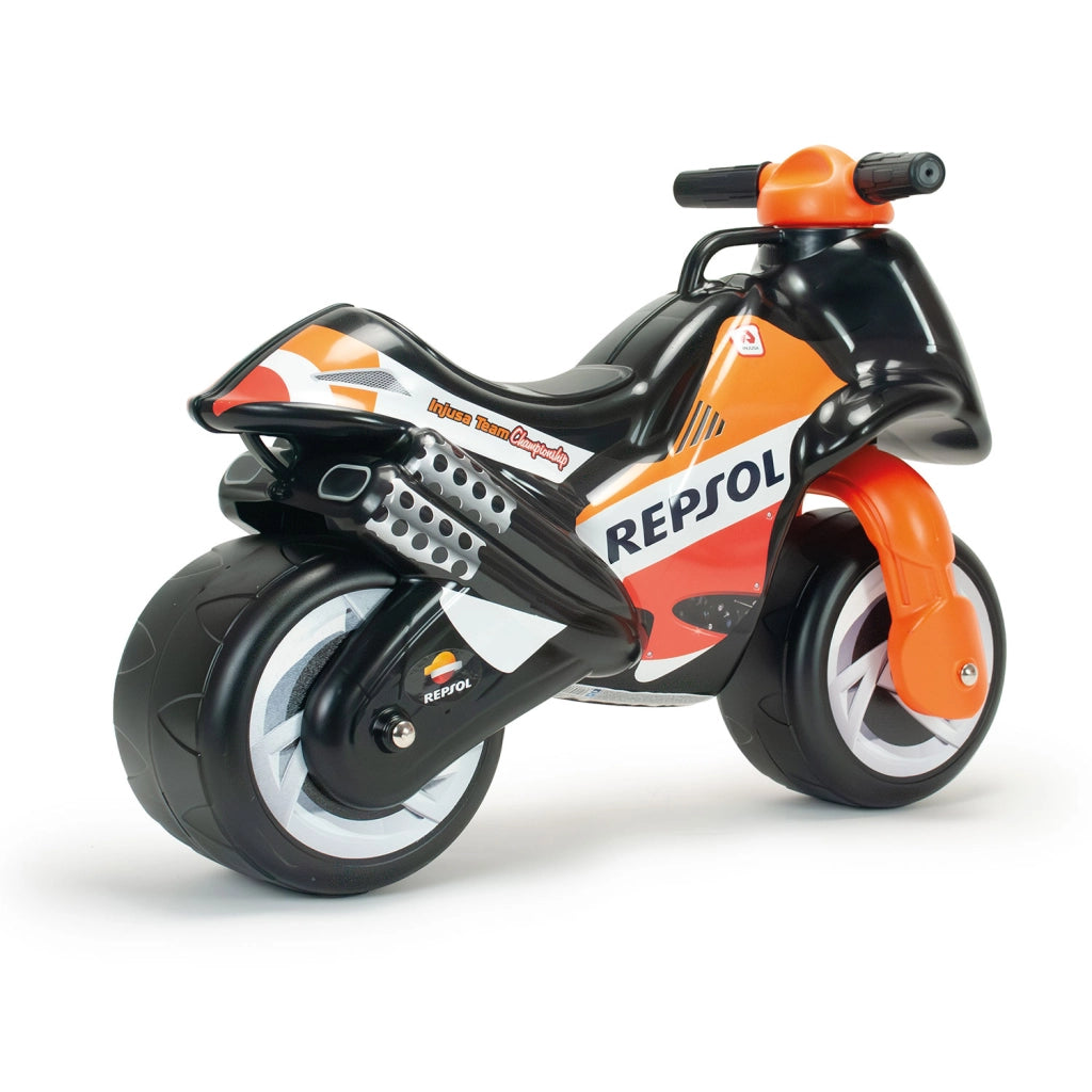 Moto Cavalcabile per Bambini Neox Repsol Stile Racing Senza Pedali Nero