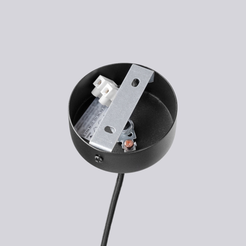 Lampadario HALO 6 nero