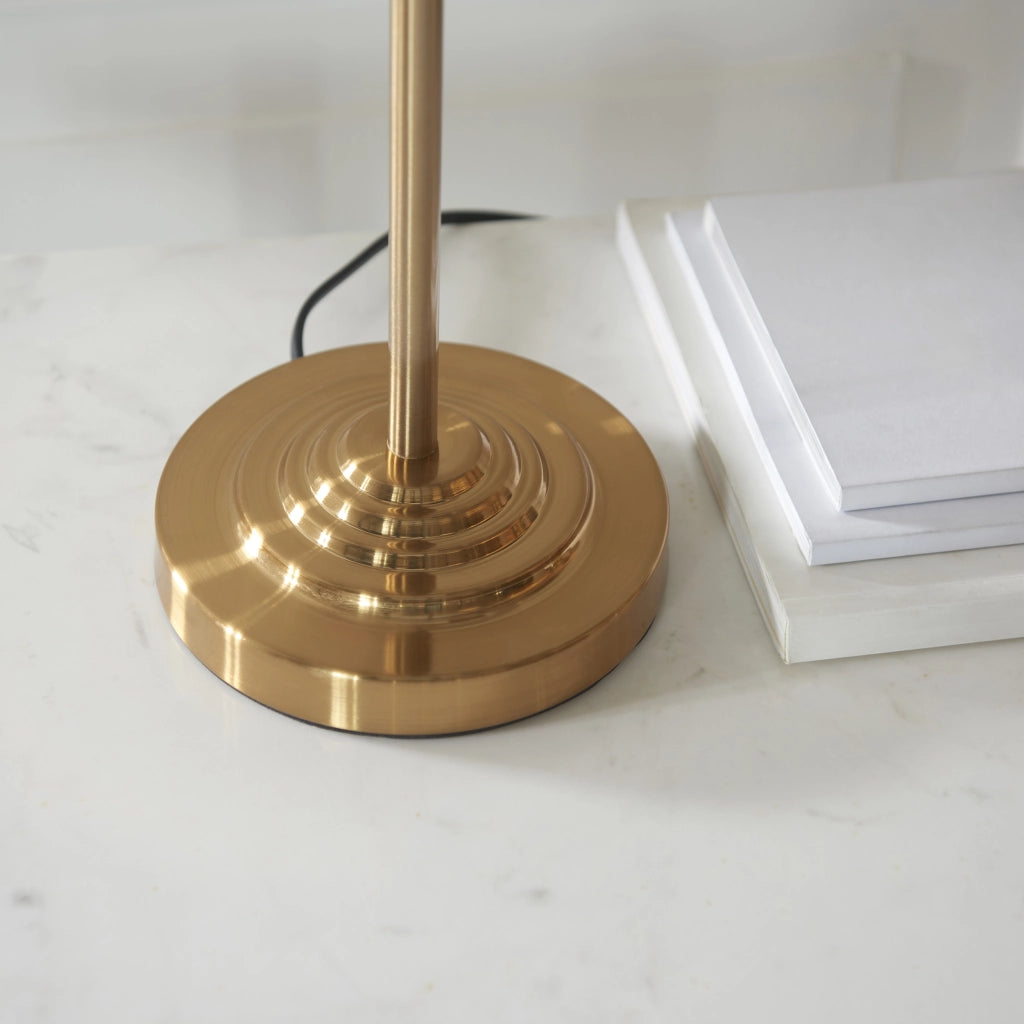 Lampada da tavolo Highclere 3 luci ottone vintage E14