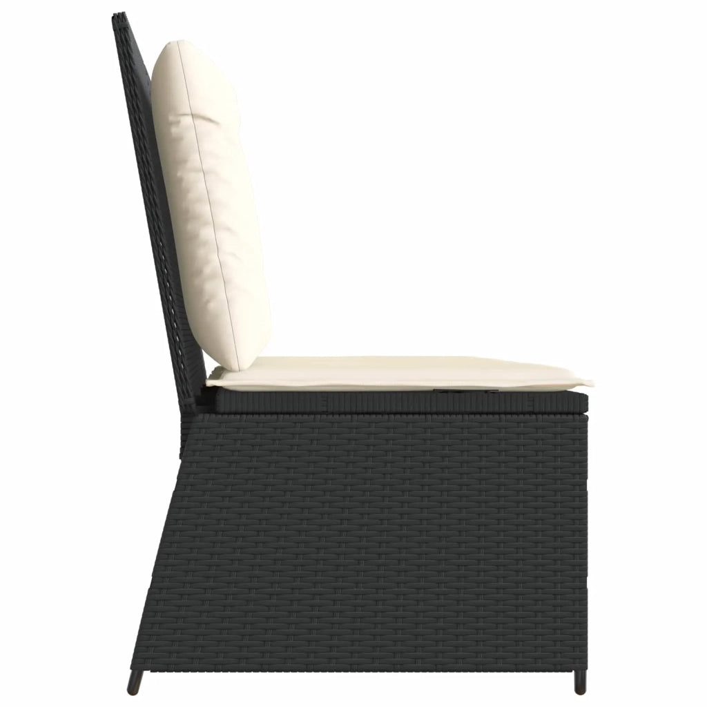 Panchina da giardino Nero polyrattan 3394467