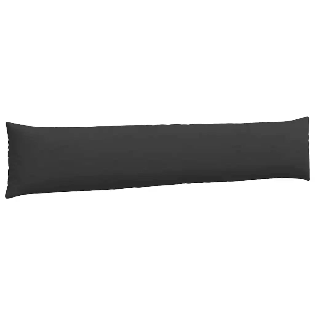 Cuscini da Divano 2 pz-Set di 2 Cuscini per Sofa Nero 200 x 40 cm Tessuto 865210