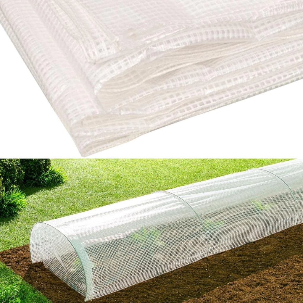 Telone rinforzato, colore: trasparente, 8 x 12 m