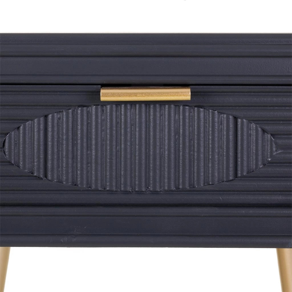 Tavolo in legno grigio scuro 47x39x67h