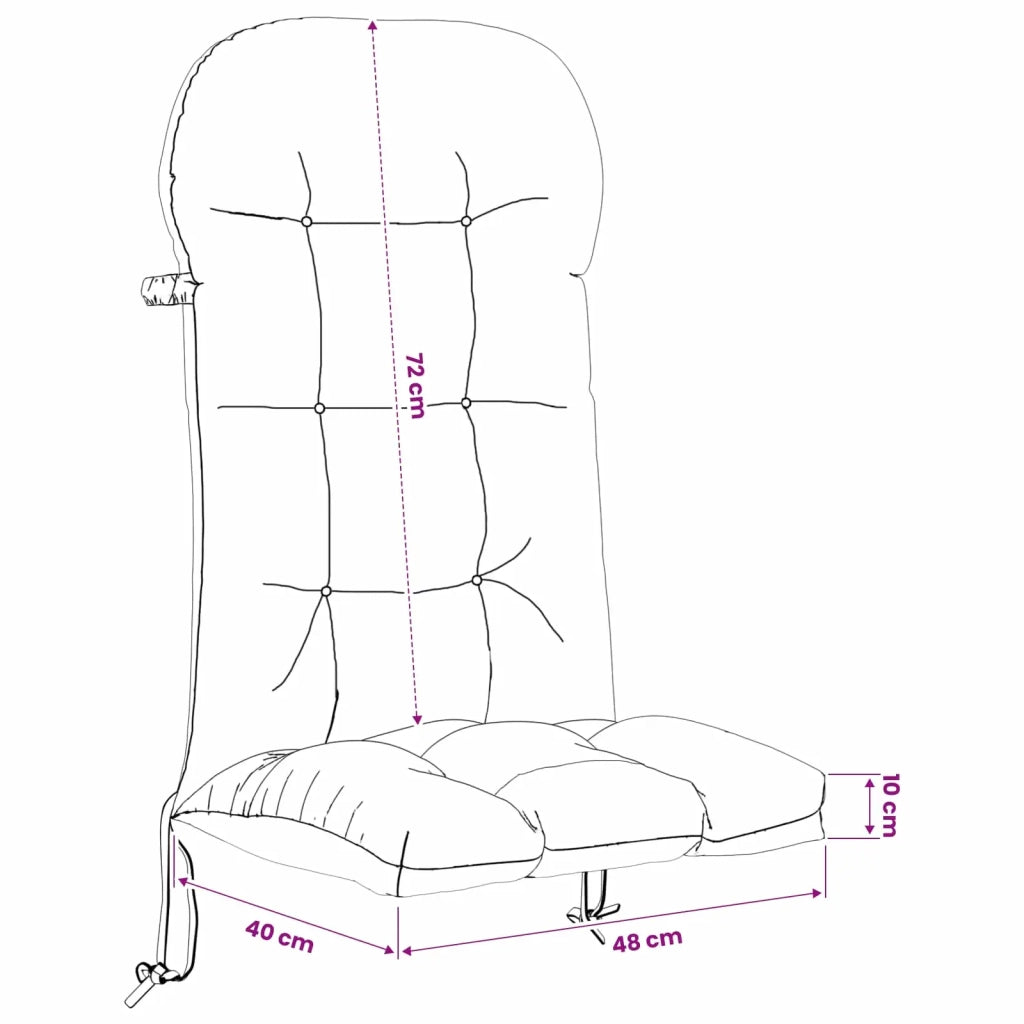 Cuscino per Lounger Sole PUTTEN 100% Poliestere Crema 948227