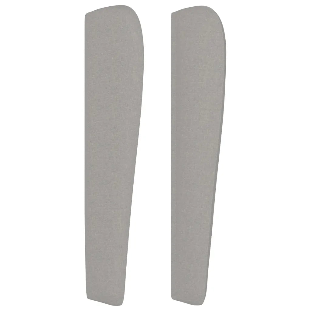 Testiera ad Orecchio Grigio Chiaro 203x23x118/128 cm in Tessuto 3118314