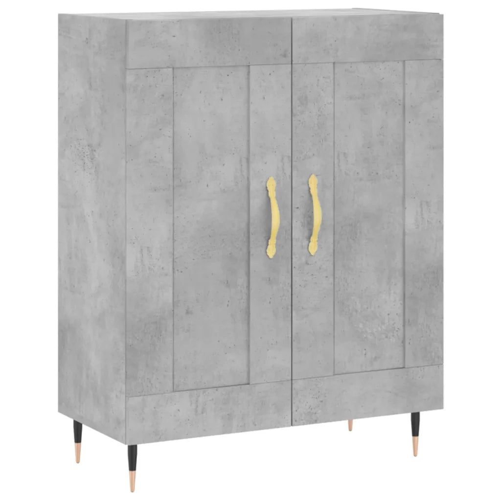 Credenza Grigio Cemento 69,5x34x180 cm in Legno Multistrato 3199669