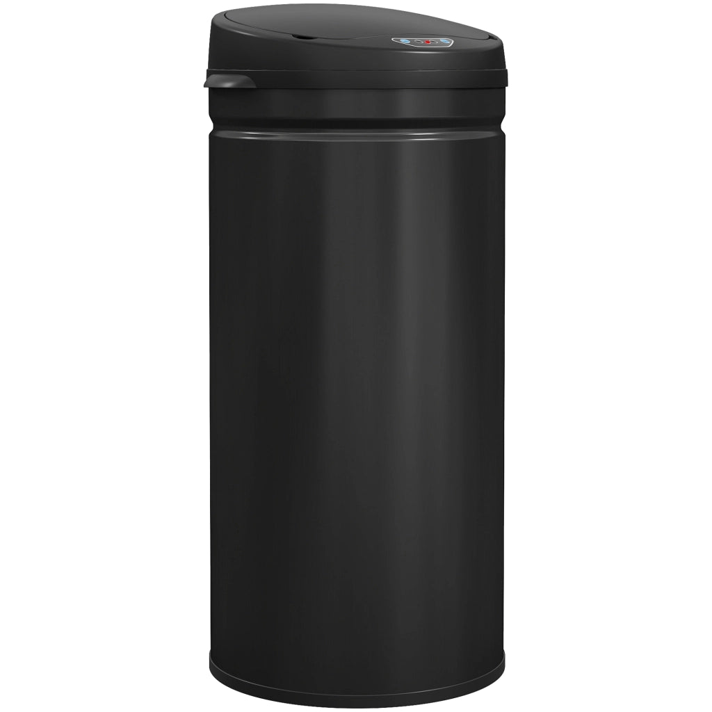 Bidone 42L acciaio inox automatico ¨C Minimal ¨C 30,5x30,5x68cm nero