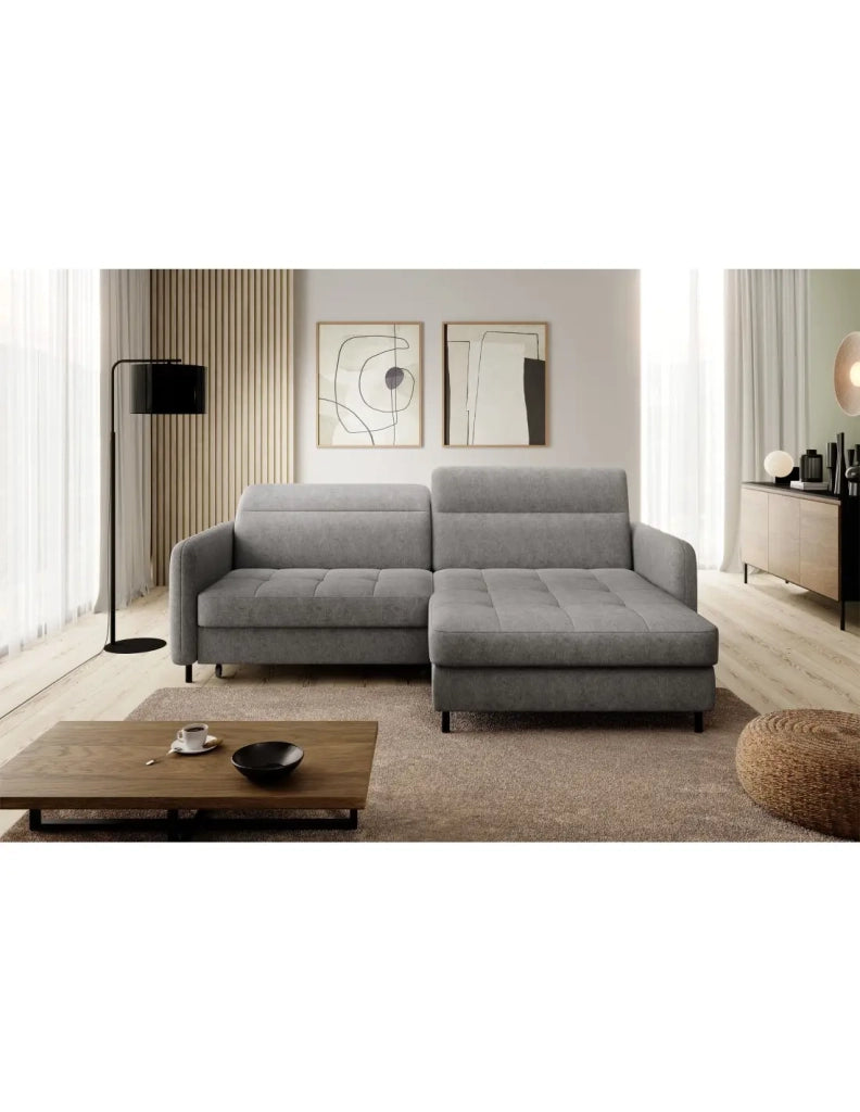 Divano ad angolo collezione GOUMSI colore Grigio mélange