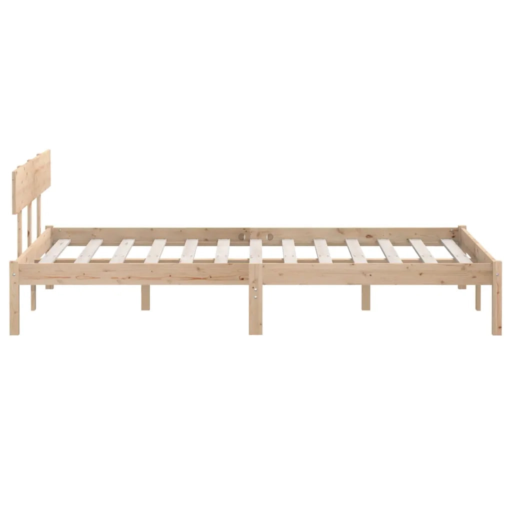 Letto matrimoniale | Letto per adulti | Giroletto in Legno Massello 120x190 cm Small Double