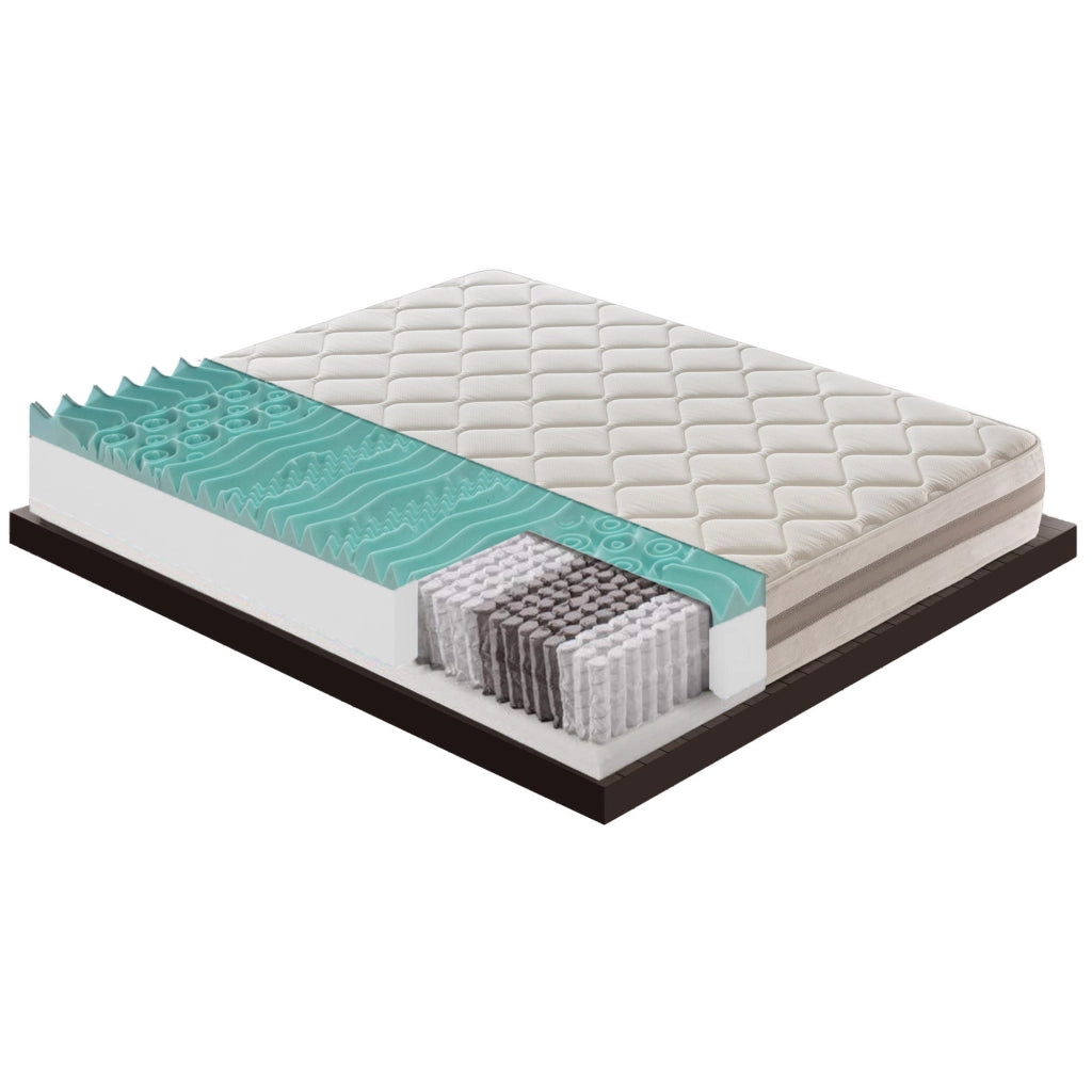 Materasso Singolo 80x190 900 Molle insacchettate e memory foam 9 Zone differenziate Altezza 22 cm