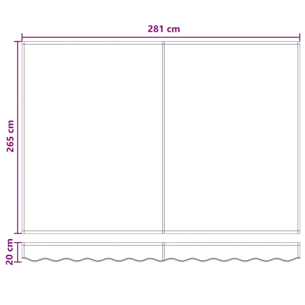 Tenda retrattile manuale con LED Tortora 3425873
