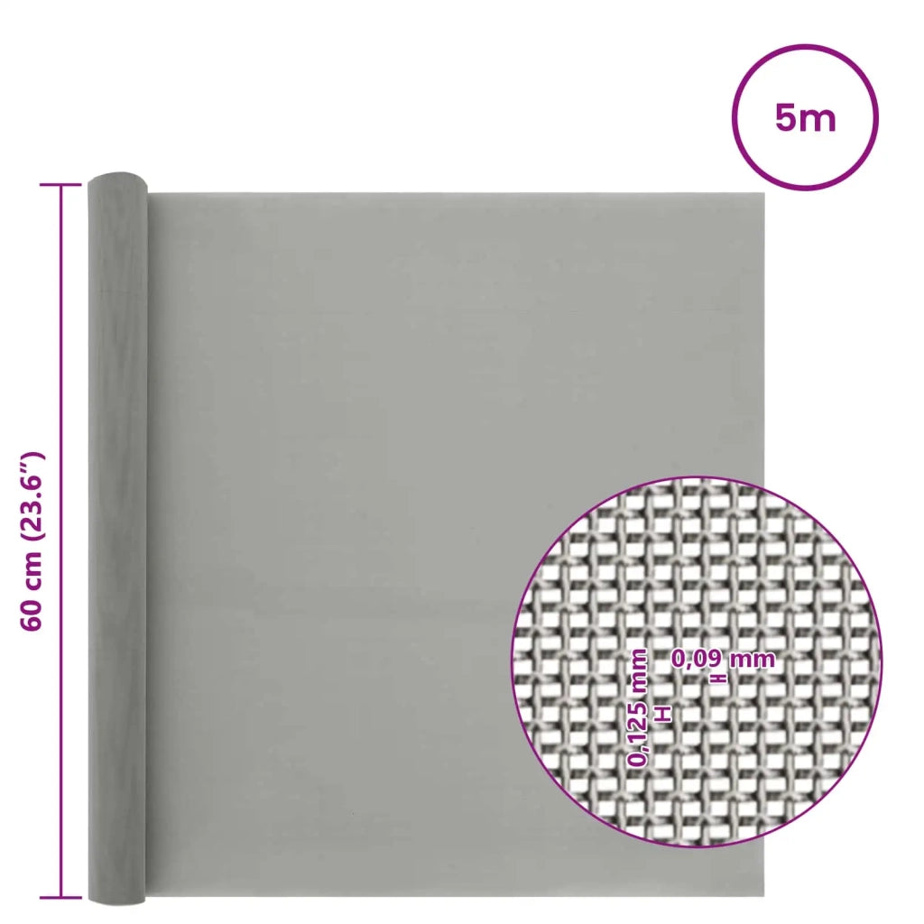 Rete per schermatura 60 x 500 cm 120 Mesh Argento 42039587