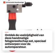Set universale per rimozione di materiali - Attrezzi per roccia 3/16" / 1/4" - Flessi singoli/doppii - Professionale - Risparmio di tempo - Sicuro e pratico - Set di attrezzi per flessi