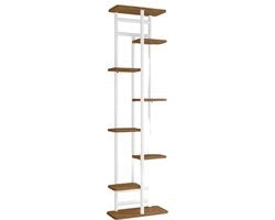 Pannello con 9 vasi - Legno e Metallo - Inclusa decorazione per animali - Design Nero