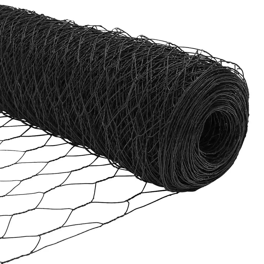 Recinzione Esagonale Grigio 0,5 x 10 m PVC 42005484