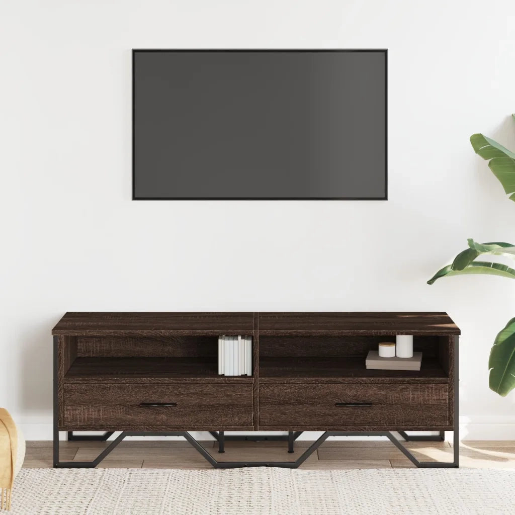 Mobile TV | Armadietto TV | Mobile Porta TV Rovere Marrone 122x34x41cm in Legno Multistrato